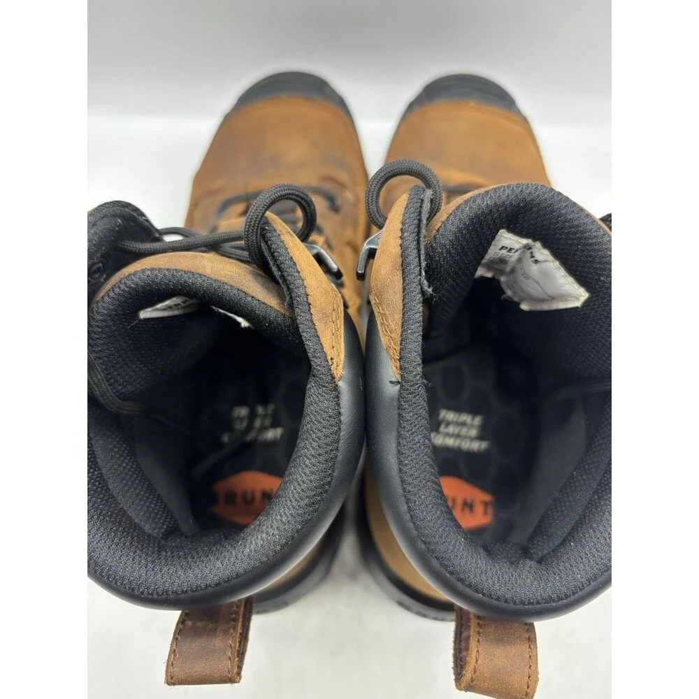 Brunt Perkins Boots Mens Sz 11 Hard Comp Toe Brown Leather Waterproof Safety